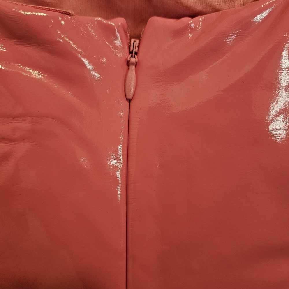 naked wardrobe Hot Pink Latex-Effect Mini Dress - Picture 6 of 12